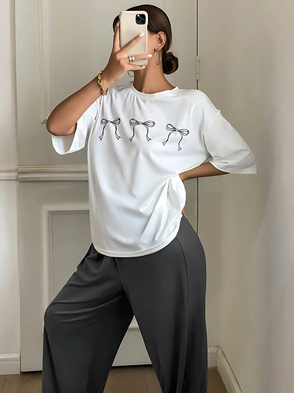 The Coquette Bow Lounge Set | Monochrome