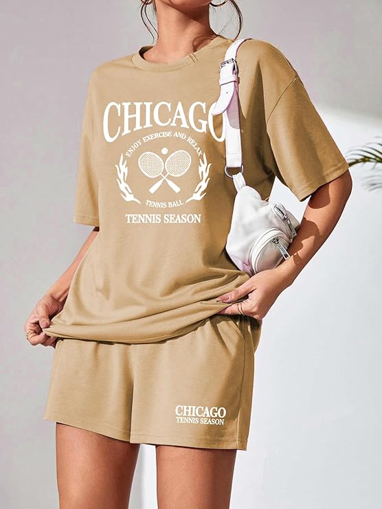 Camel Chicago Shorts Set
