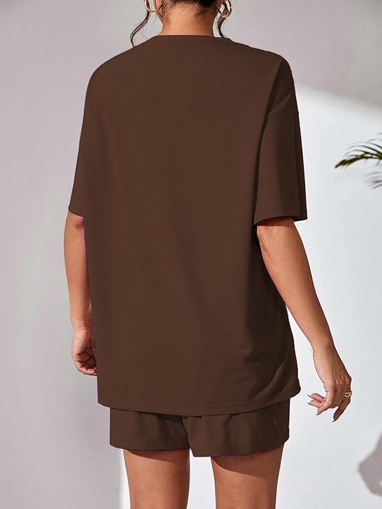 Malibu Brown California Shorts Set