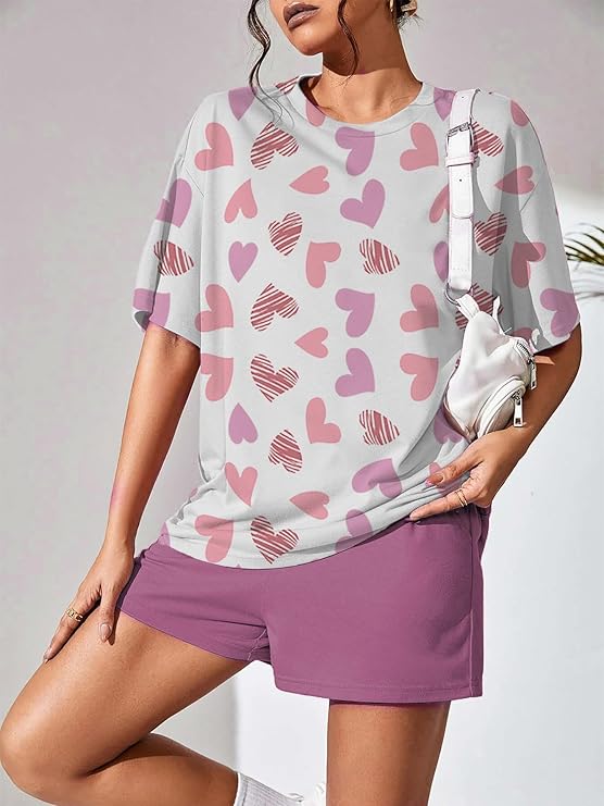 Mauve Hearts Set