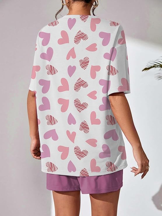 Mauve Hearts Set