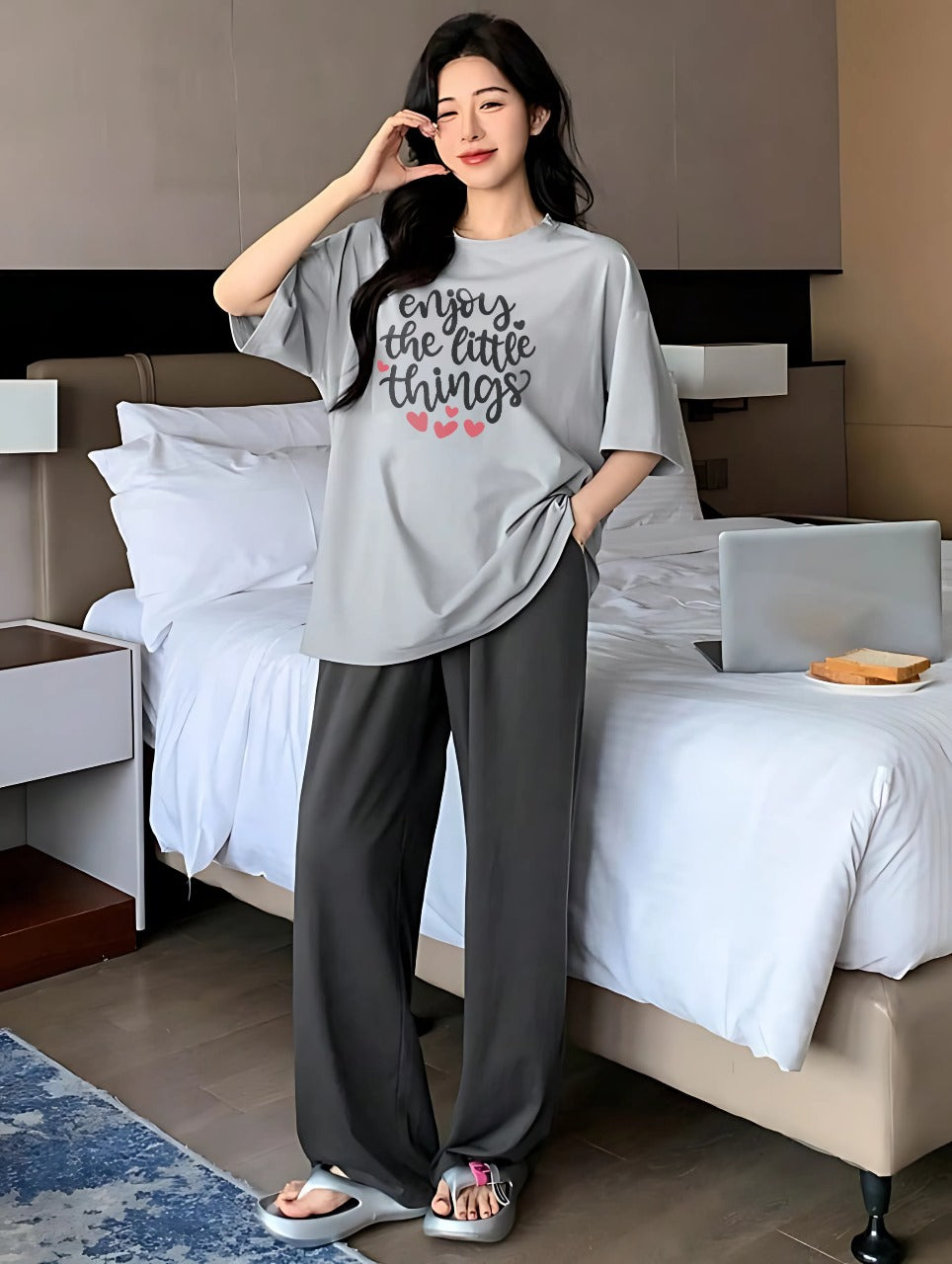 Enjoy the Little Things (Grey & Black Edition)