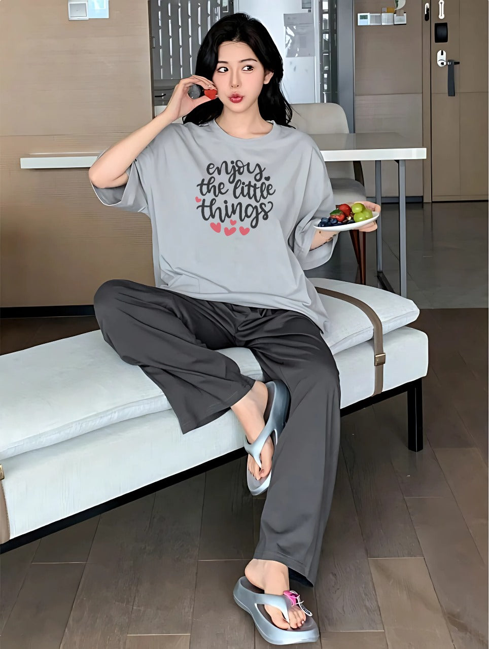 Enjoy the Little Things (Grey & Black Edition)