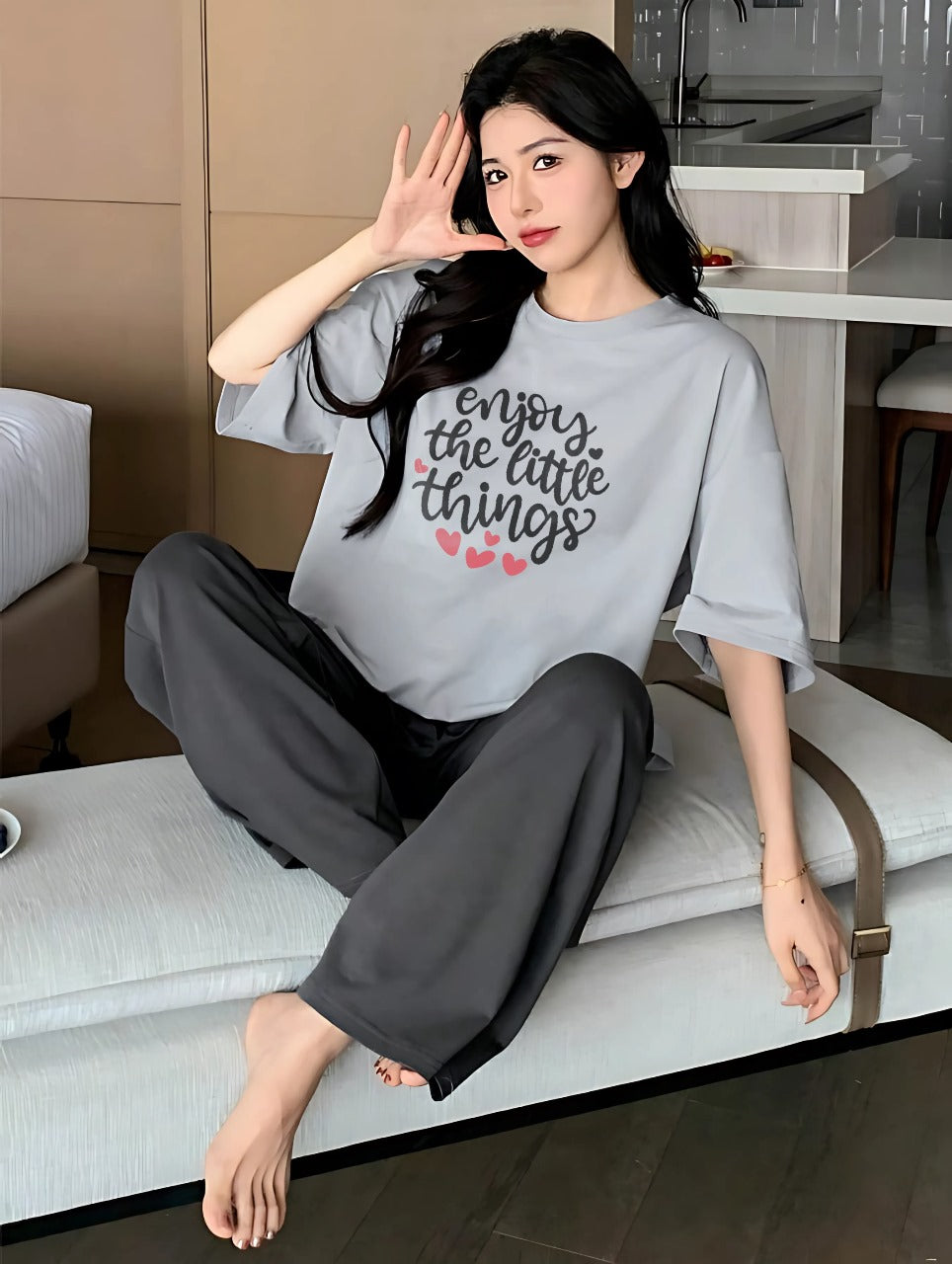 Enjoy the Little Things (Grey & Black Edition)