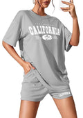 Grey California West Coast Shorts Set