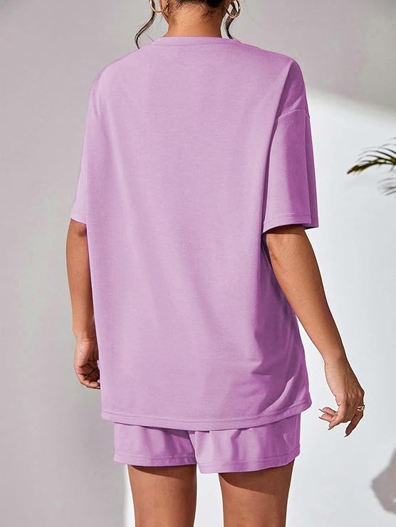 Lavender Chicago Tennis Shorts Set