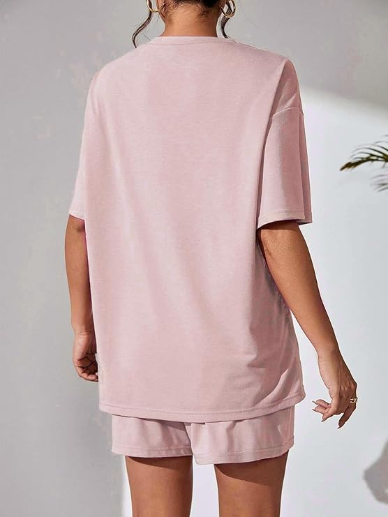 Dusty Rose Good Vibes Shorts Set