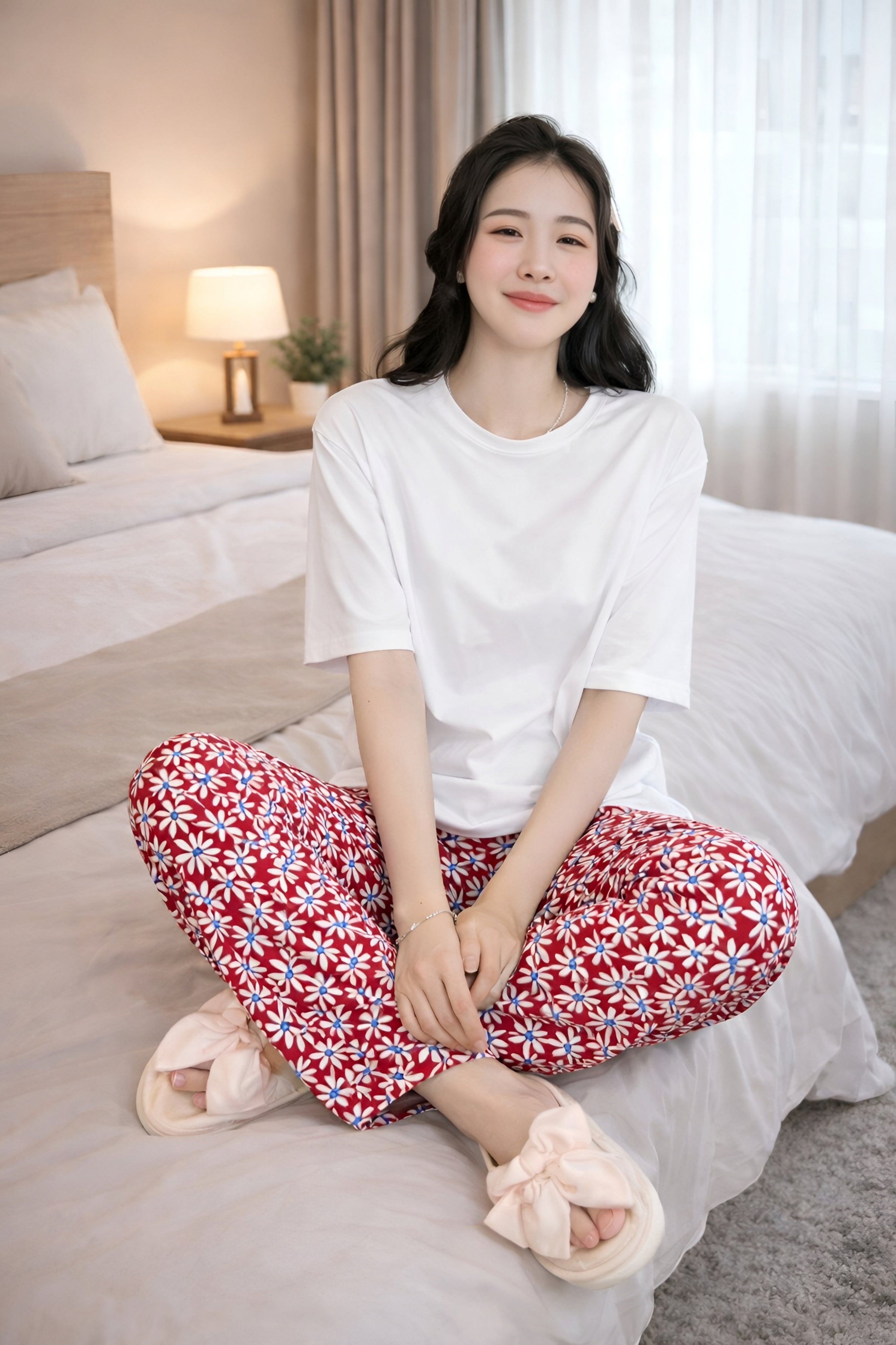 White - Red Garden Set