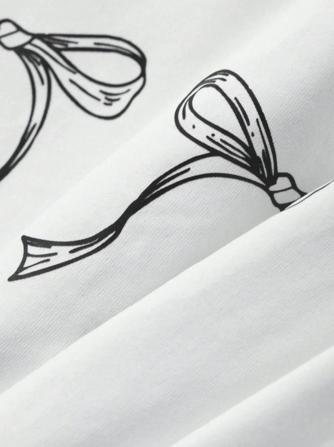 The Coquette Bow Lounge Set | Monochrome